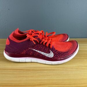 Nike Free Flyknit Running Sneakers Women's Size 8 Mesh Outdoor 631050-616